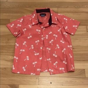 Boy kids Coral Palm Tree Shirt